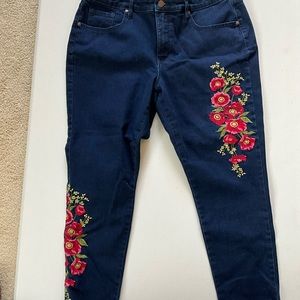 Embroidered jeans